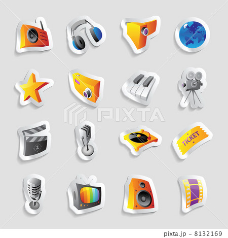 Icons for media and music 8132169