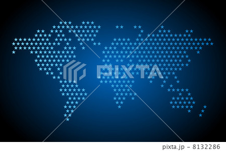 Dotted world map 8132286
