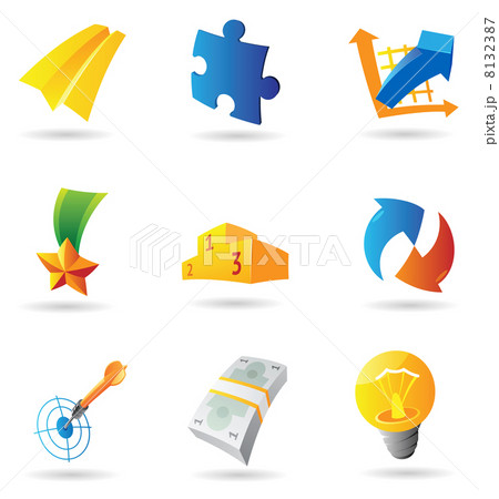 Icons for business symbols 8132387