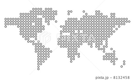 Dotted world map Dotted world map 8132458