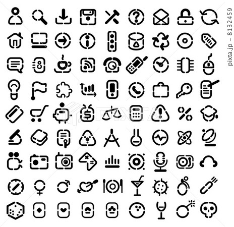 Stencil icons Stencil icons 8132459