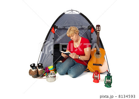 Reading a book on vacation Reading a book on vacation 8134593