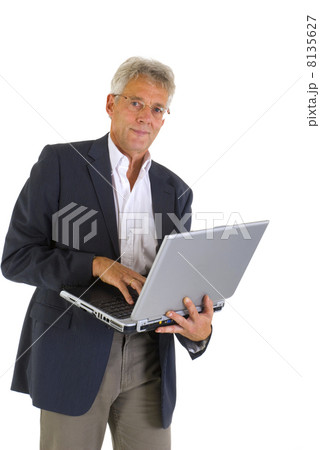 Man with his laptop Man with his laptop 8135627