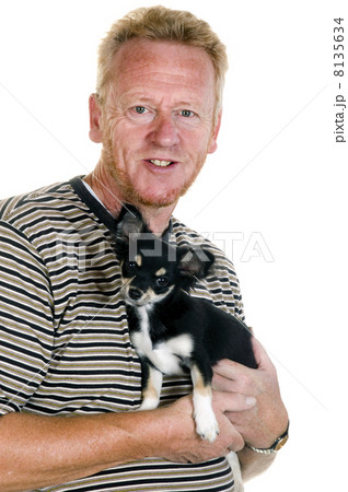 Owner with his dog 8135634