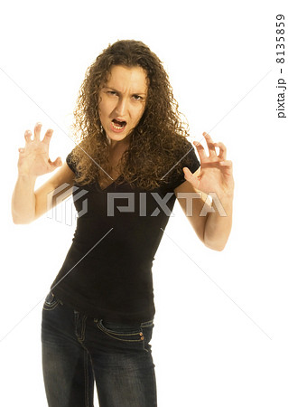 slim girl is very angry slim girl is very angry 8135859