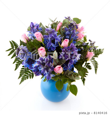 Bouquet in blue and pink 8140416