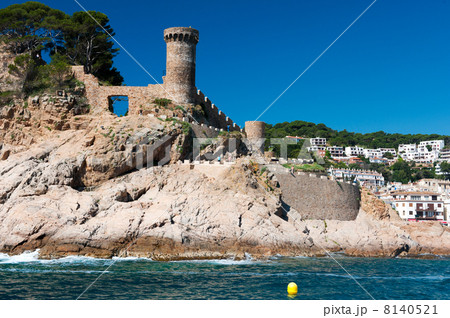 Castle at Spanish coast 8140521