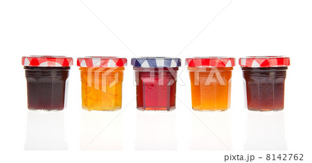 Glass pots of jam Glass pots of jam 8142762