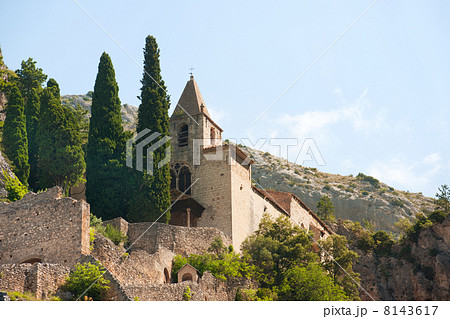 Church in Moustiers st marie Church in Moustiers st marie 8143617