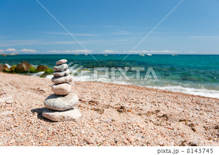 Pile of stacked stones 8143745
