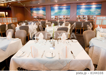 Restaurant at the cruise ship Restaurant at the cruise ship 8144108