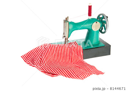 Sewing machine with clothes Sewing machine with clothes 8144671