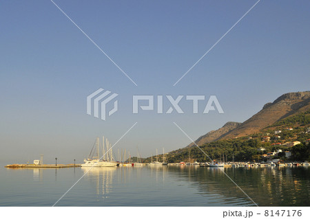 Small greek harbor 8147176