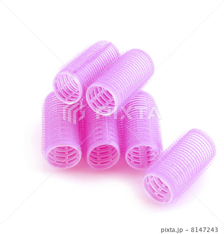 Pink curlers 8147243