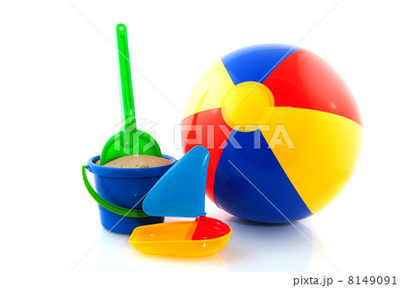 Beach ball with toys 8149091