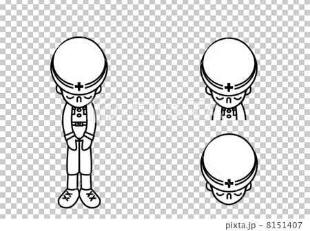 作業服の男性_ポーズ9線画 作業服の男性_ポーズ9線画 8151407