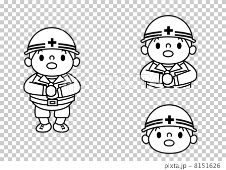 作業服の男性_ポーズ4線画 作業服の男性_ポーズ4線画 8151626