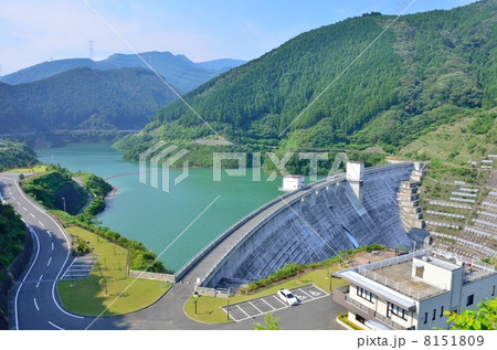 静岡県の太田川上流にある太田川ダム（静岡県森町） 8151809