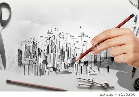 Architectural projectのイラスト素材 [8155256] - PIXTA