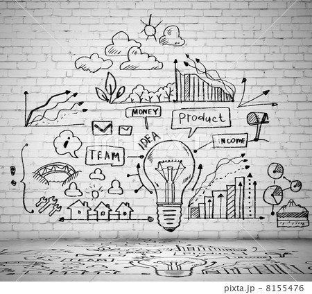 Business ideas sketch 8155476