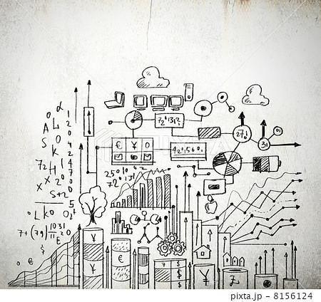 Business colorful sketch 8156124