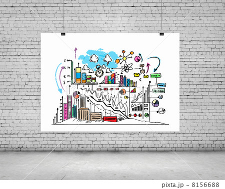 White banner with planのイラスト素材 [8156688] - PIXTA