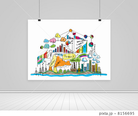White banner with plan White banner with plan 8156695