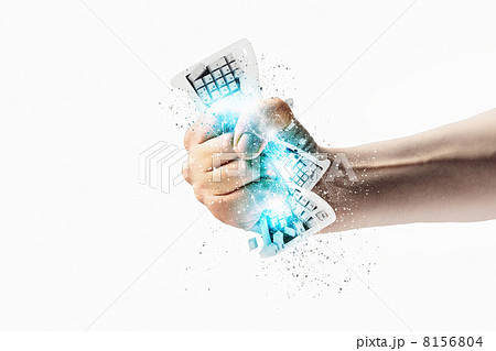 Hand squeezing keyboard 8156804