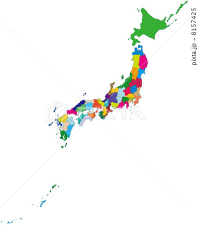 日本地図04のイラスト素材 8157425 Pixta