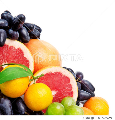 Set of fruits isolated on white background 8157529
