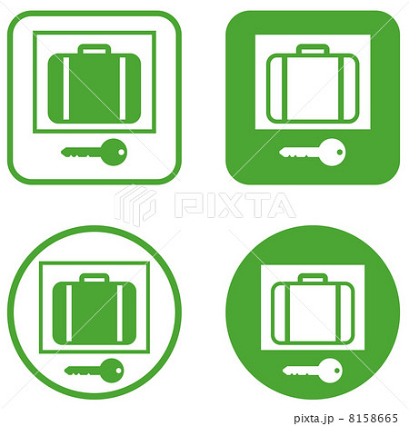 ロッカー3のイラスト素材