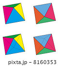 4つのパターンの正八面体セット 8160353
