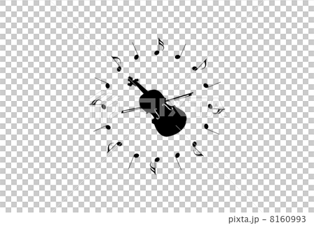 バイオリン　シルエット　イラスト 8160993