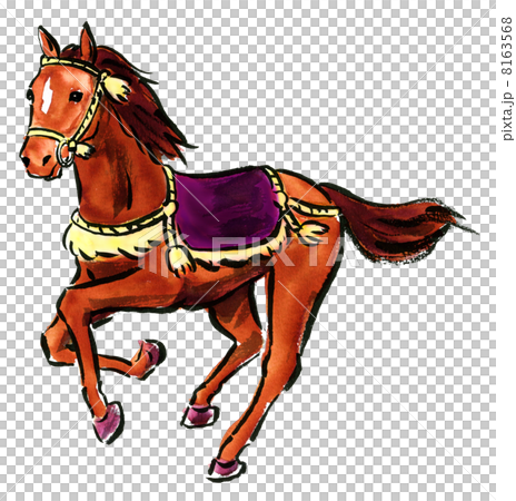 Brown horses with ornaments Brown horses with ornaments 8163568