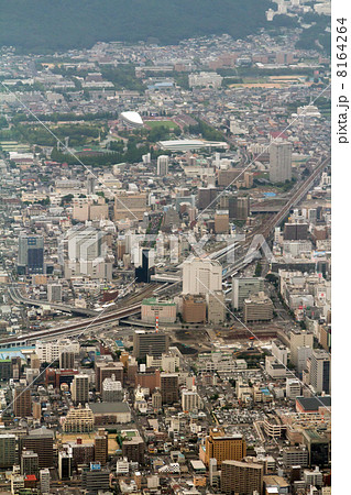 岡山駅東口を空撮 8164264