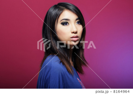 Sensuality. Pensive Calm Asian Woman Dadreaming 8164964