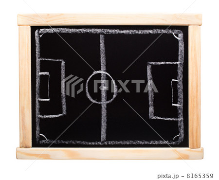Football strategy planning on blackboard Football strategy planning on blackboard 8165359