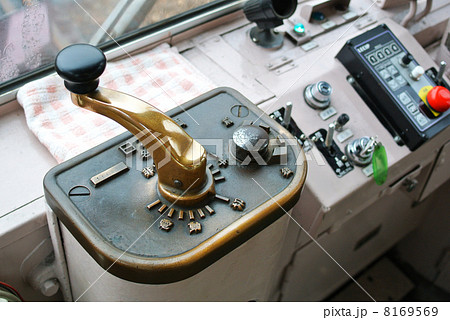 電車 鉄道 運転台 両運転台 操作レバー 軌道モーターカー ※ パレット 
