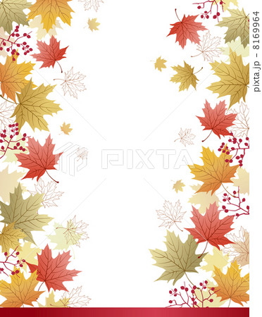 紅葉 もみじ 和柄 背景のイラスト素材