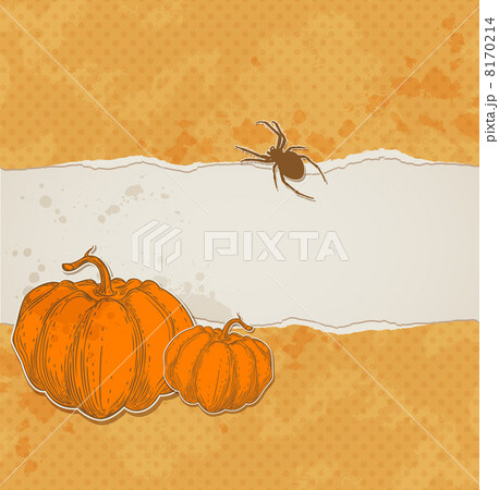 Halloween background with torn paper 8170214