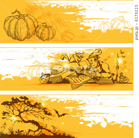 Yellow Halloween  banners 8170215