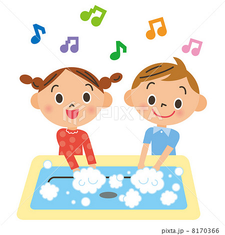 手を洗う子供 8170366