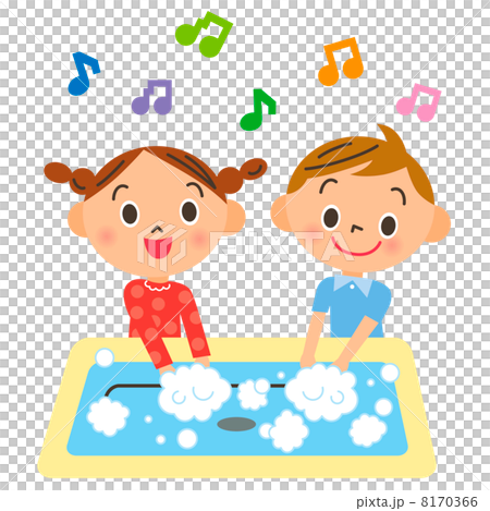 手を洗う子供 8170366