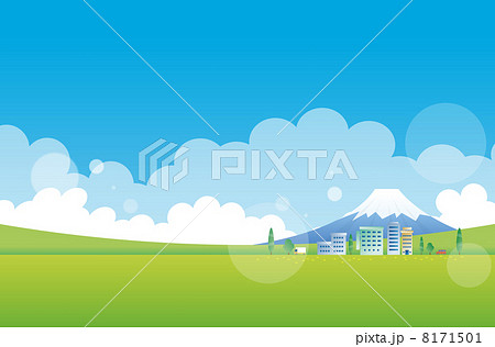 富士山の見える都市 富士山の見える都市 8171501