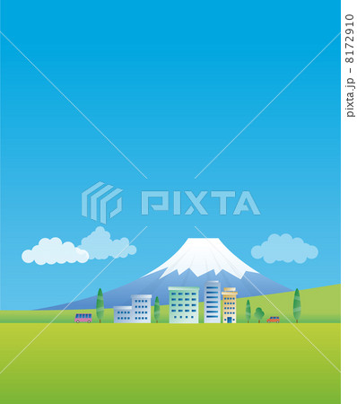 富士山の見える街 富士山の見える街 8172910