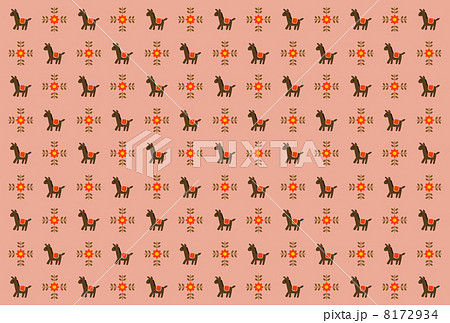 北欧風馬柄背景 8172934