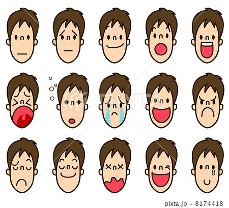 男の子の表情15_カラー 8174418