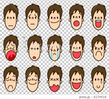 男の子の表情15_カラー 8174418