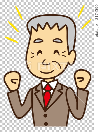 Mature businessman is brightly energetic 8174590