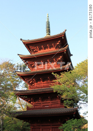 千葉県市川市中山にある日蓮宗大本山法華経寺の五重塔(重要文化財) 千葉県市川市中山にある日蓮宗大本山法華経寺の五重塔(重要文化財) 8175380